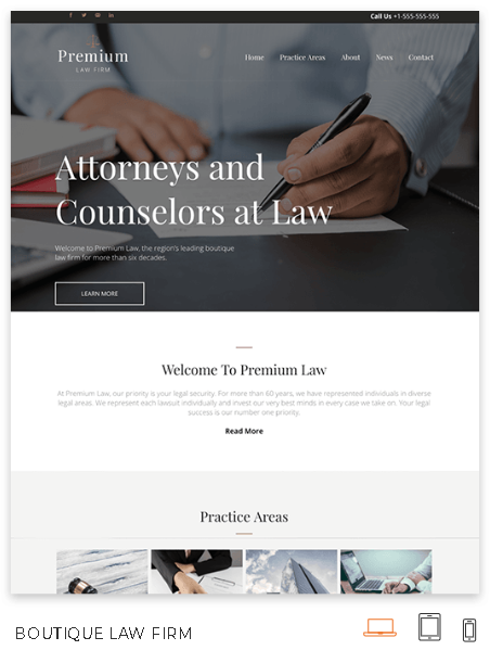 Law Firm Website Theme
