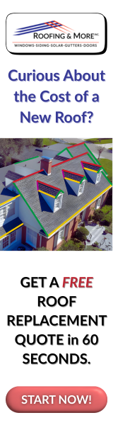 Roofing and More Skyscraper ad, 160 by 600 pixels